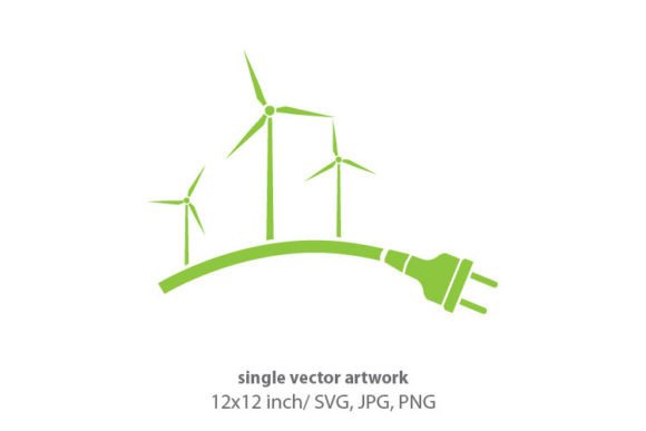 Cable with Wind Turbines: Strategic Visual Assets for Modern Branding and Design