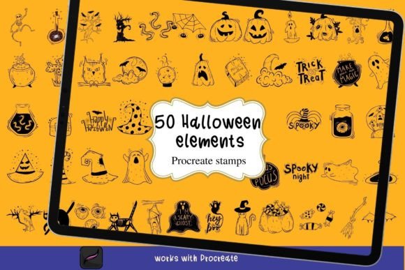 Elevating Digital Artistry: The Strategic Value of 50 Halloween Procreate Stamps for Modern Creators