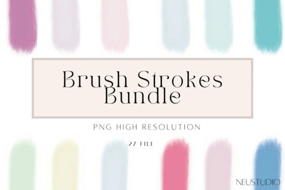 Elevating Digital Design with High-Resolution Brush Stroke Clipart