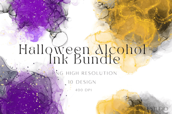 Halloween Alcohol Ink Watercolor Backgrounds: A Practical Guide to High-Resolution Digital Assets