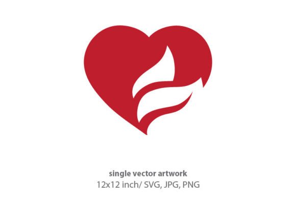 Heart and Leaves: Elevating Your Creative Projects with Versatile Vector Art
