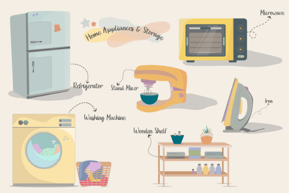 Home Appliances Storage Illustration Guide