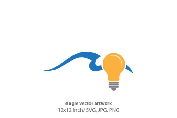 Light Bulb with Ocean Waves: A Designer’s Guide to Vector Versatility