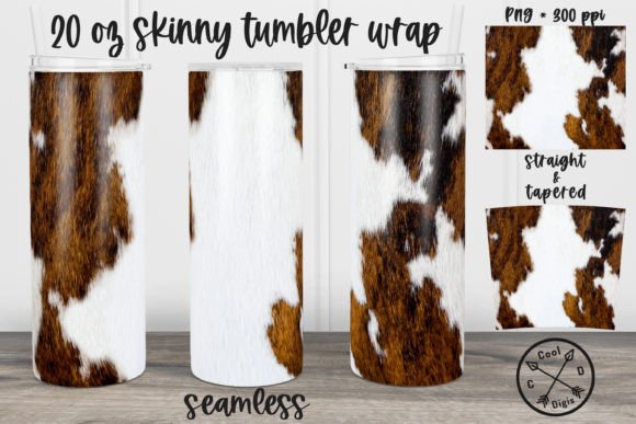 Mastering the Brown White Cowhide Print Tumbler Wrap for Professional Sublimation