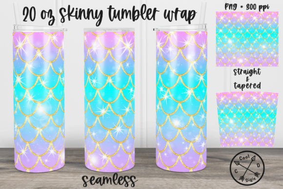 Mermaid Seamless Gold Scale Tumbler Wrap: A Guide to High-Resolution Sublimation Design