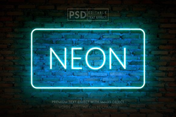 Neon Glow Wall Realistic Text Effect Guide